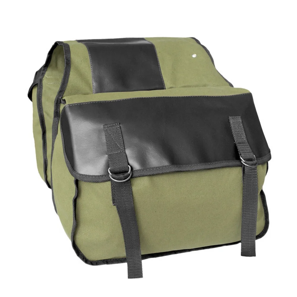 Feardevil Motorcycle Saddle Backpack Bag Container Case Storage Pockets Canvas Leather Waterproof Motorcycle Bag Strong Sturdy