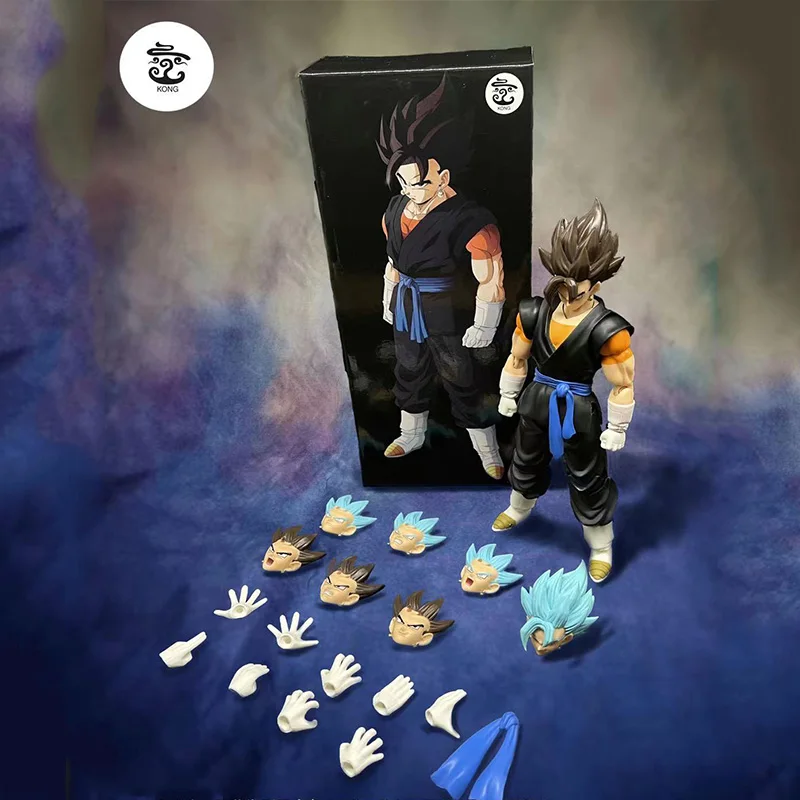 В наличии Kong модель DBZ SSJ Heros SHF Vegetto Vegeta Goku ПВХ игрушки фигурные модели фигура аниме