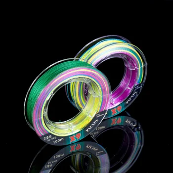 

100M PE Braided Fishing Line 9 Stands 29-124LB Multifilament Fishing Line for Carp Fishing Wire for All Fishing