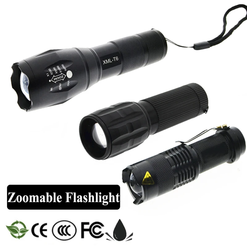 

LED Rechargeable Flashlight XMLT6 linterna torch Outdoor Camping Powerful Led Flashlight Mini Waterproof pocket Flashlight