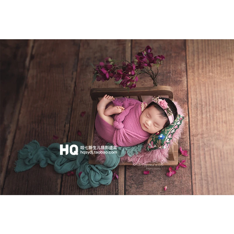 Newborn Photography Props Bed Baby Photography Basket Infant wooden Photo Studio  Accessories  Chlidren basket