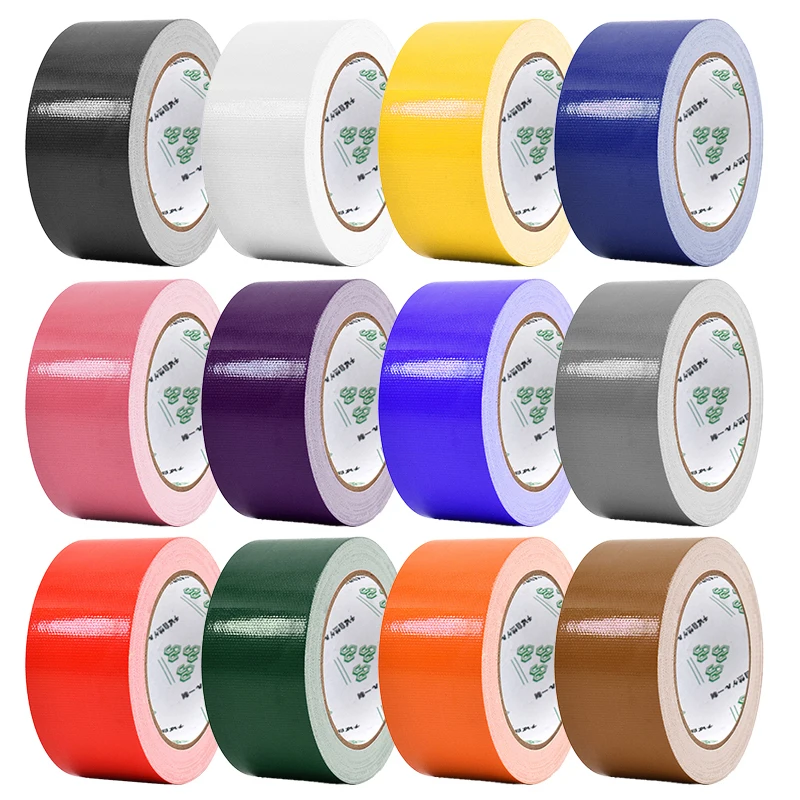 

10*50mm color base fabric strong waterproof Adhesive tape no trace of high viscosity carpet tape DIY Decoration