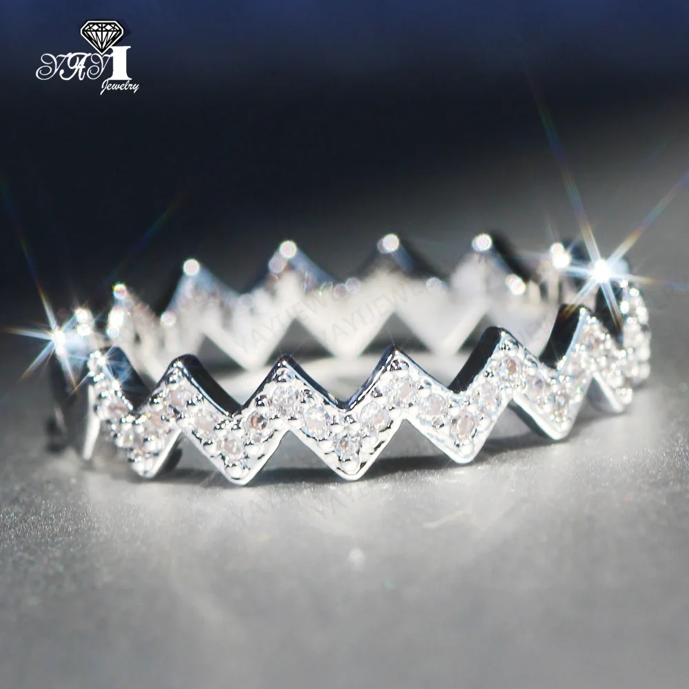 Ювелирные изделия yayi Мода Принцесса огранка 2.6CT белый циркон серебряный цвет обручальные кольца для влюбленных вечерние кольца 1081