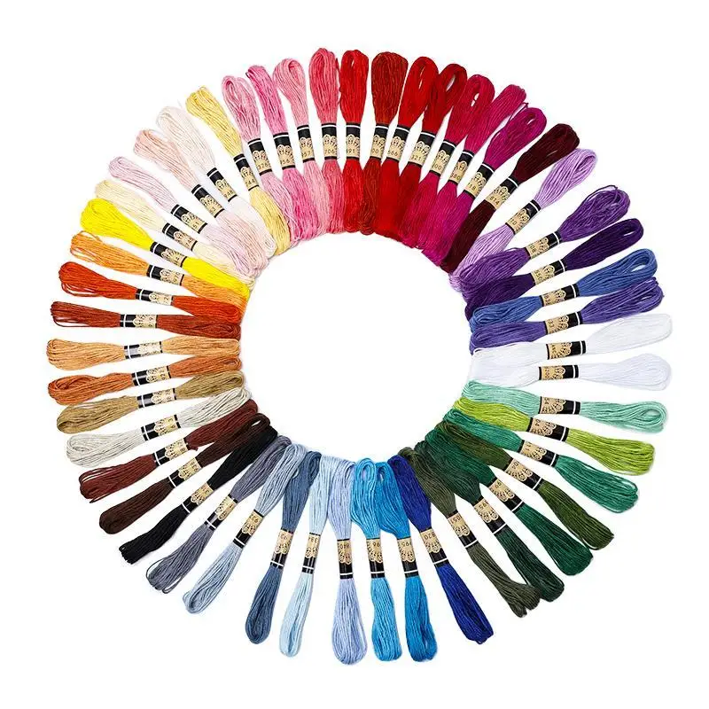 100 color flower embroidery Mini beginner level antique simple handmade DIY materials | Дом и сад
