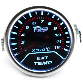 

2" 52MM Universal Exhuast Gas Temperature Car Gauge 200-1200 C Meter Auto White LED
