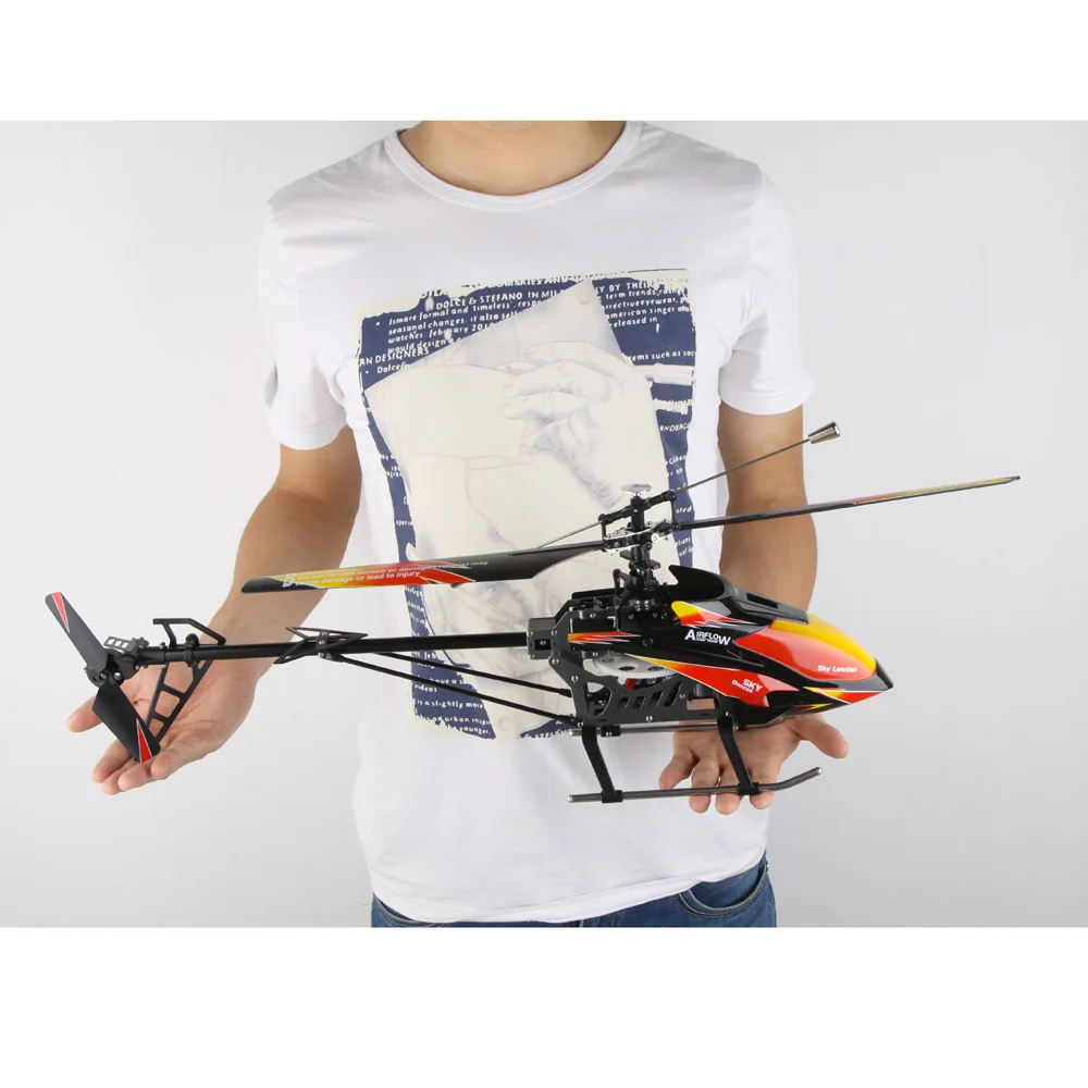 WLtoys V913 бесщеточная модернизация версия 4Ch вертолет RTF 70 см 2,4 ГГц Встроенный гироскоп супер стабильный полет