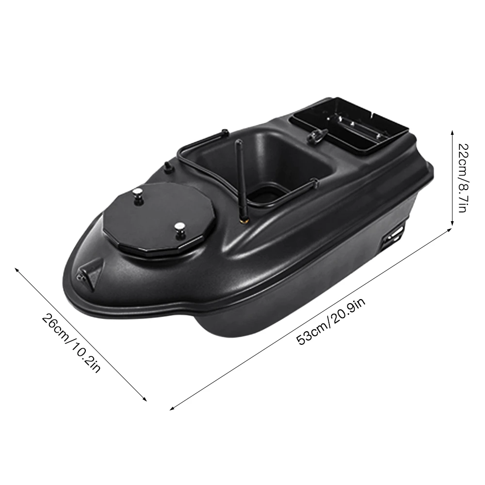 Remote Control Fishing Bait Boat RC Fish Finder Boat Feeder with 3kg Load 500M Remote Range Night Light Smart One-Key Return 6