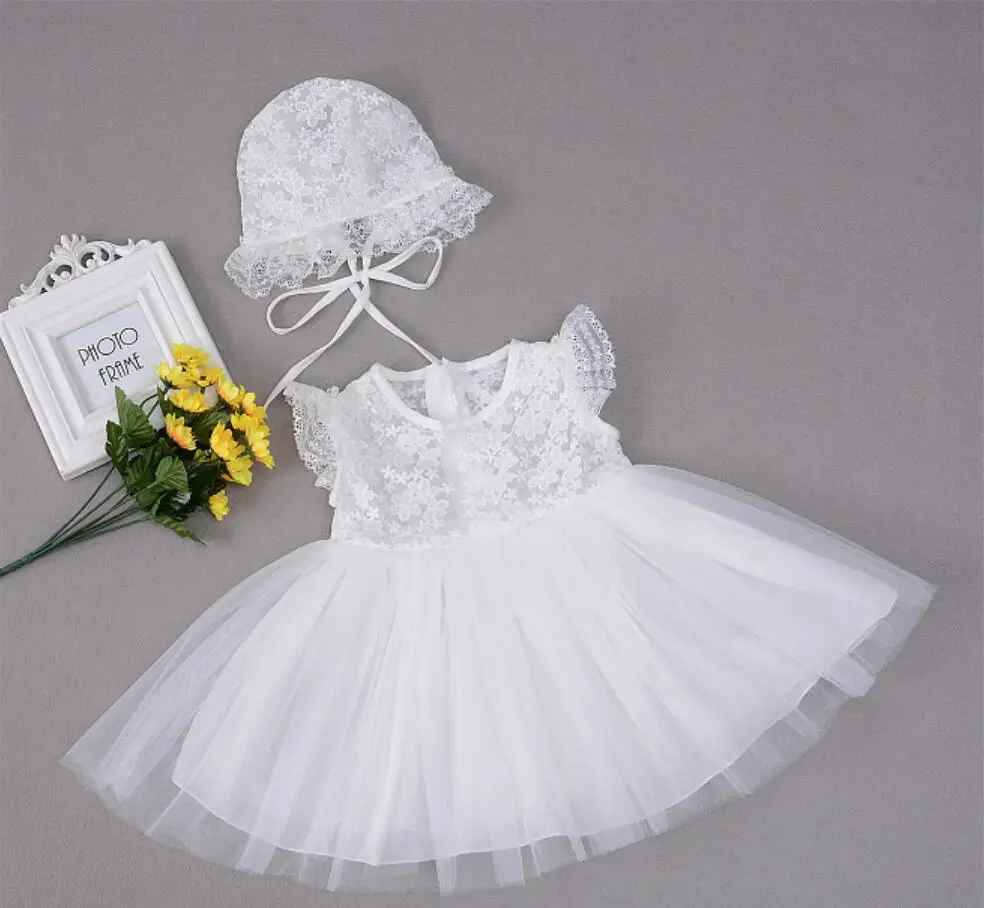 Baby Newborn Girls Christmas Dress 3 6 9 12 18 24 Months Lace Princess 1 Year birthday wedding Christening Baptism | Детская одежда и