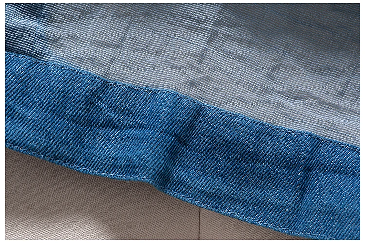 New Raw Edge Denim Stitching Shirt Women Streetwear Long Sleeve Lapel Ripped Denim Blouse Female Students Loose Oversize Blusas