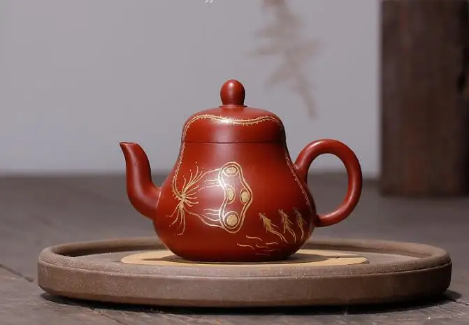 140 мл Dahongpao ni Исин чайник ручной работы горшок Zisha Kungfu чайник