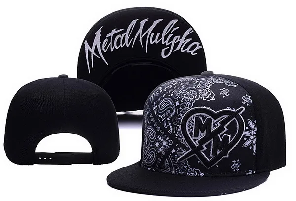 Трендовая металлическая бейсболка mulisha Snapbacks, осенняя и зимняя бейсболка с плоскими полями, Спортивная Стильная кепка в стиле хип-хоп - Цвет: 25
