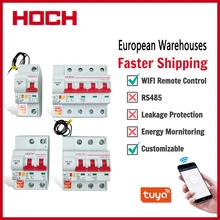 Hoch ZJSB9-80Z tuya wi fi disjuntor vida inteligente app temporizador de controle remoto sem fio interruptor inteligente automático fábrica