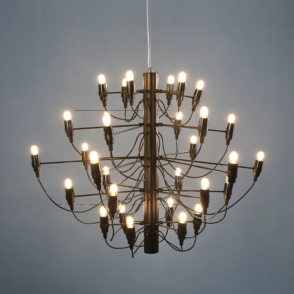 

Светодиодные люстры в виде фруктов, серебристые, золотистые, черные, 18/30/50 головок, дизайнерские современные подвесные лампы для гостиной, столовой, кухни