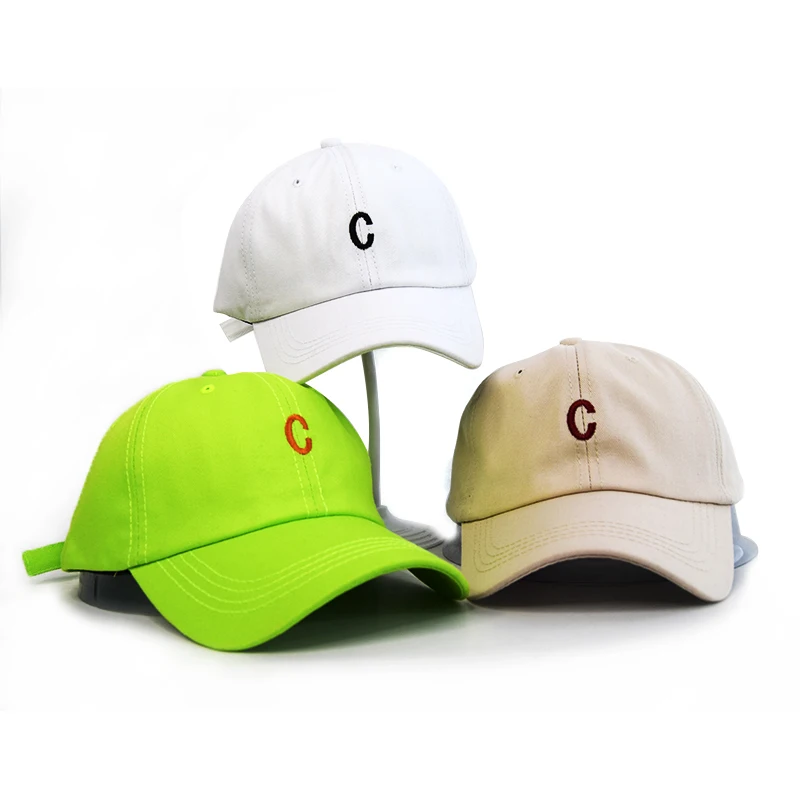 

Simple letter C baseball cap, male and female couple caps sports hat