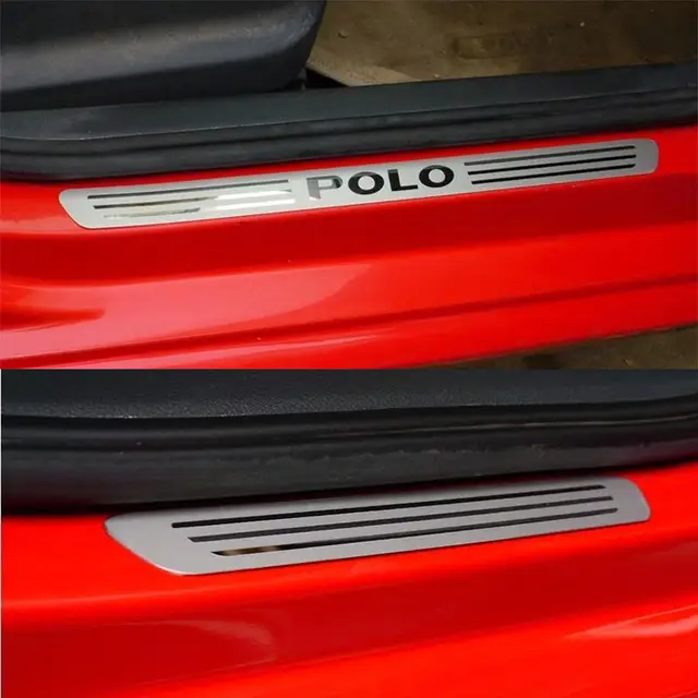 VW Polo 5 6R 6C Saver-Set Loading Area Protector + Door Sill Carbon  10187-2098