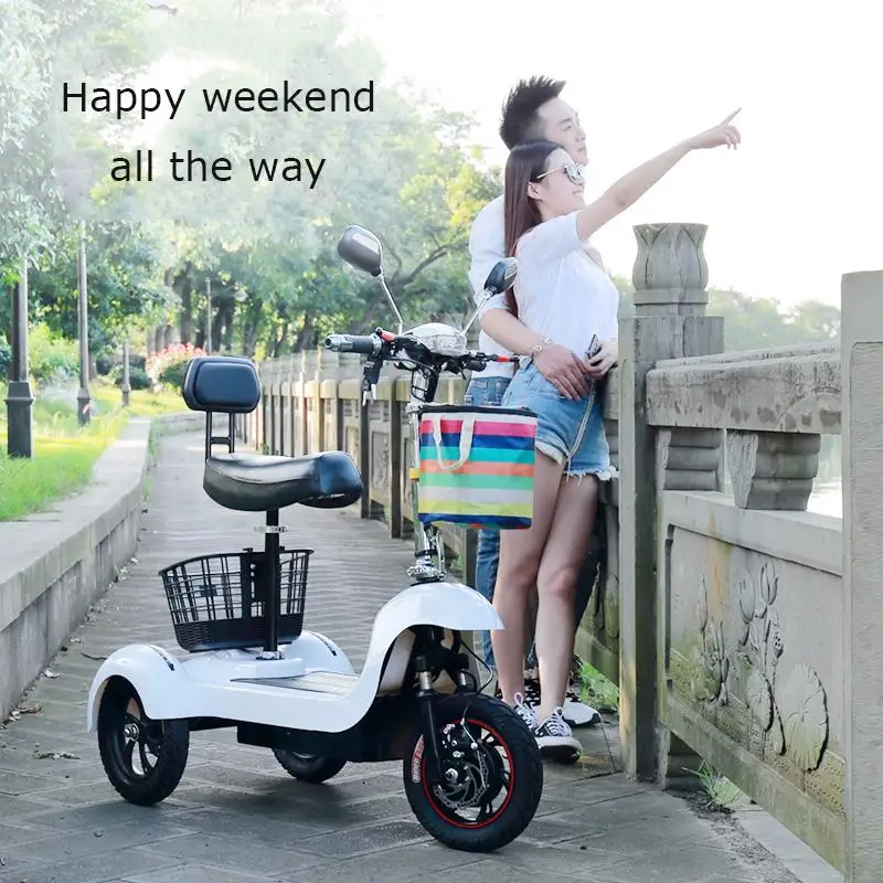 Daibot Electric Tricycle Bike 3 Wheels Electric Scooters Single Motor 500W 48V WhiteBlack Electric Scooter With Seat Adults  (10)
