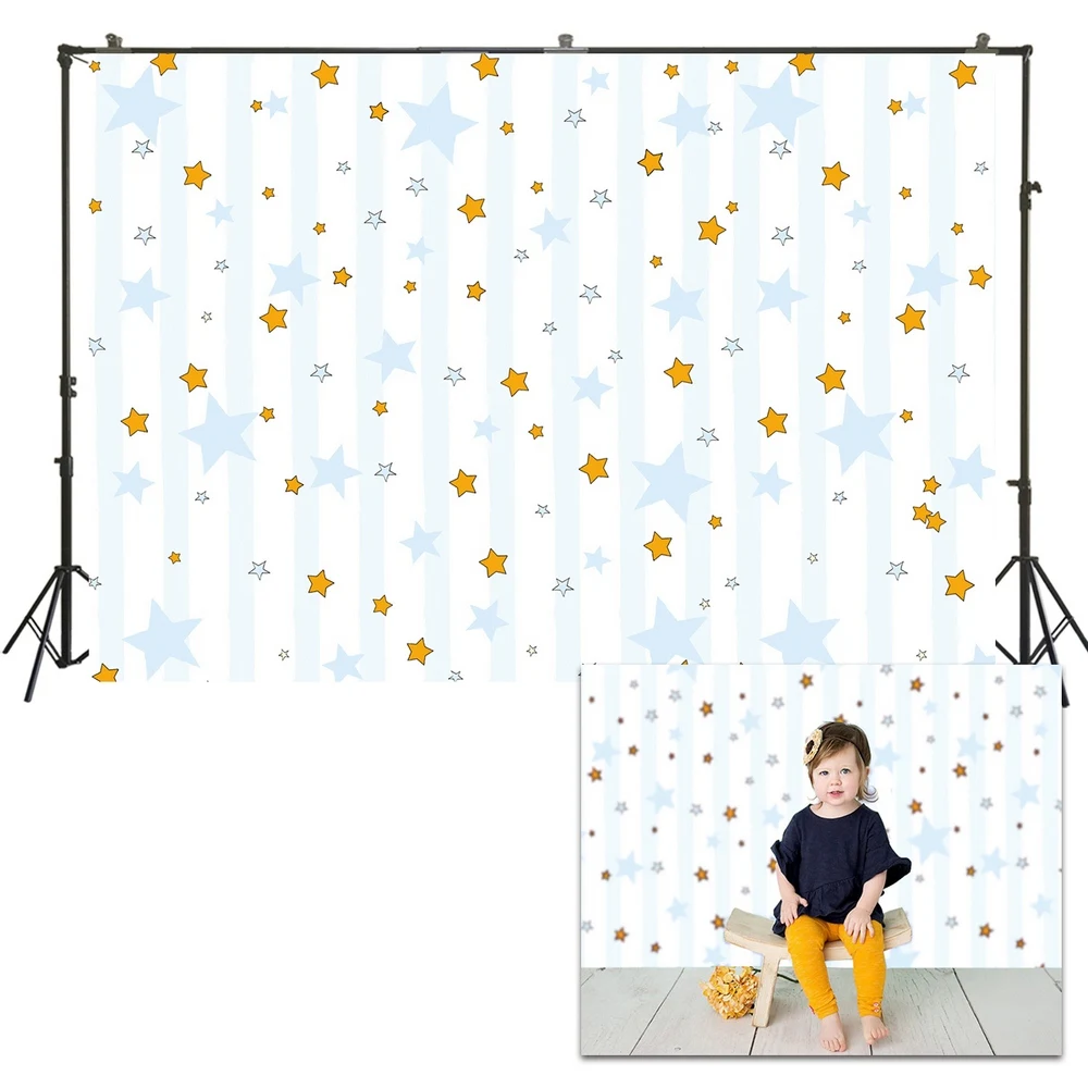 HUAYI Photo Background Newborns Baby Child Photography Backdrops Customize Studio Stars Pattern Photoshoot Backdrop US187 | Электроника