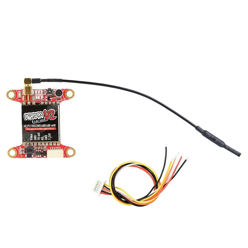 ABKT-PandaRC VT5804M V2 5,8G 0/25/100/200/400/600 мВт переключаемый передатчик FPV Поддержка OSD W/аудио