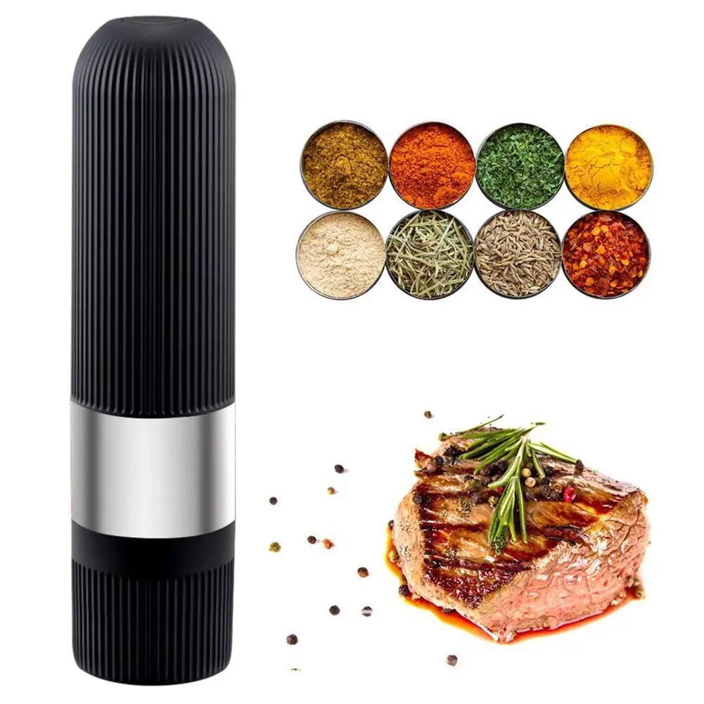 

Electric Pepper Grinder Salt Spice Herbal Containers Mill Adjustable Coarseness Home Kitchen Cooking BBQ Tools
