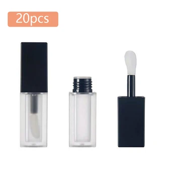 

20pcs 5ml Empty Lip Gloss Bottle Round Tube DIY Lipstick Container Refillable Vials Sample Display Makeup Accessories