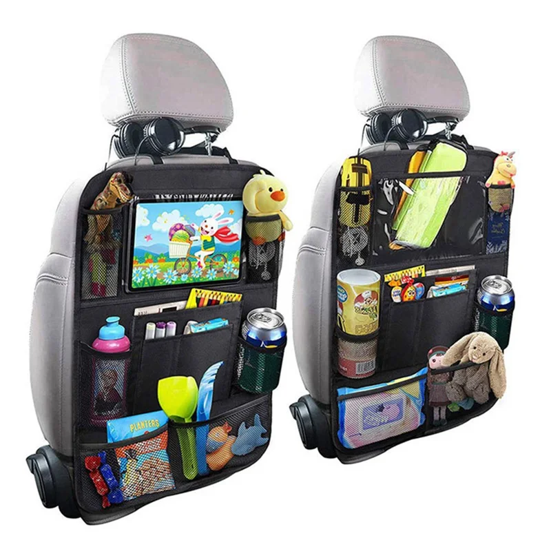Органайзер для автомобиля, сумка на заднее сиденье автомобиля, Противоскользящий коврик, защитный чехол для детей, Детский коврик для защиты автомобиля, сумка для хранения