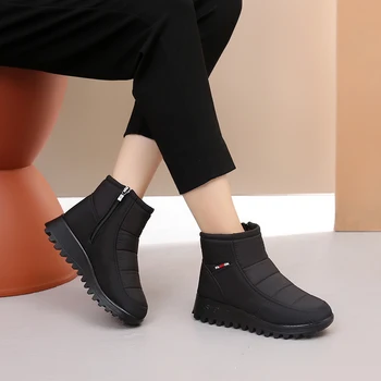 

Boots Women 2020 New Winter Boots Female Fashion Snow Boots Women Plush Insole Antislip Waterproof Ankle Boots Zapatos De Mujer