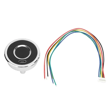 

Fingerprint Reader Module,Round Capacitive Fingerprint Module Access Control Recognition Device Scanner