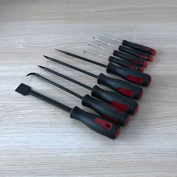 

9 Pcs Oil Seal Mini Hook DIY Repair Hand Scraper Pick Tool Set Car Removal Puller Screwdriver Multifunction Home Industrial