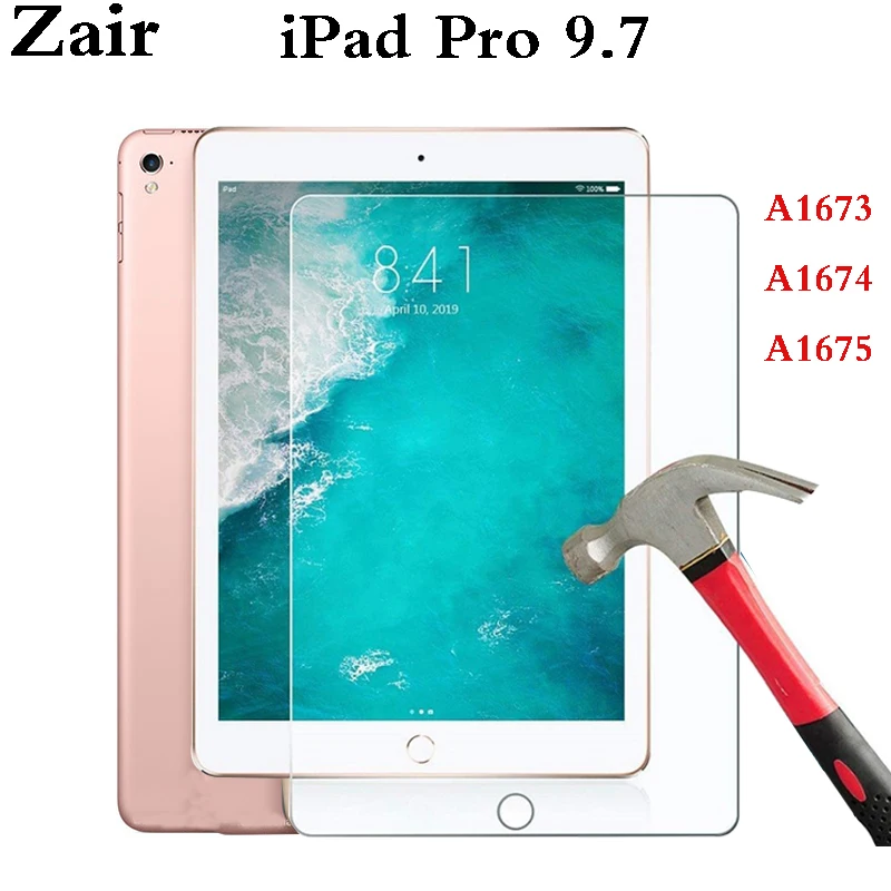 Templado de cine para el iPad Pro 9,7 2016 Pantalla de cobertura completa cristal Protector para Apple iPad A1673 A1674 A1675 película protectora