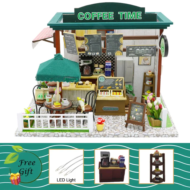 C06 Cutebee Doll House Furniture Miniature Dollhouse DIY Miniature House Room Box Theatre Toys for Children Casa DIY Dollhouse P - Цвет: C06