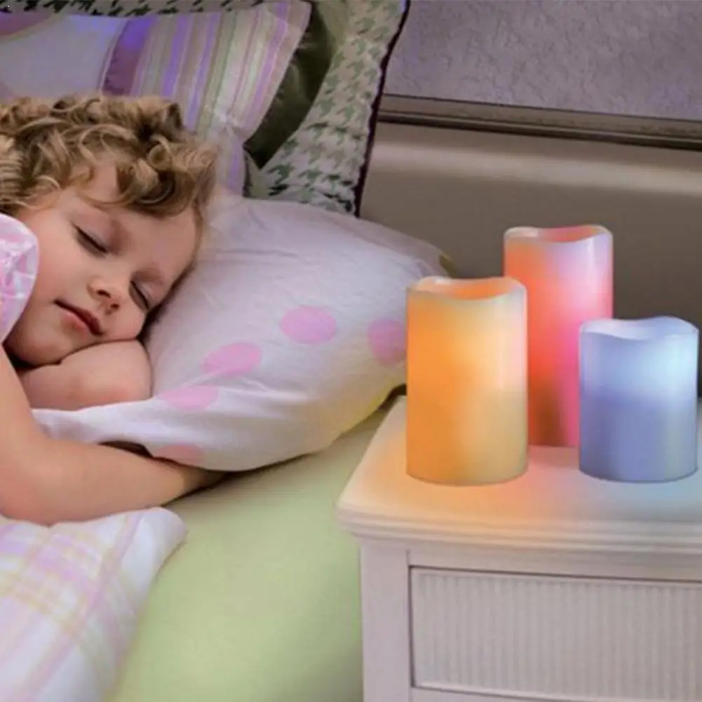 

Candles Lights, LED Flameless Candles Light with Timer Control Smooth Light Operated Battery Flickering Candle Remote T0C7