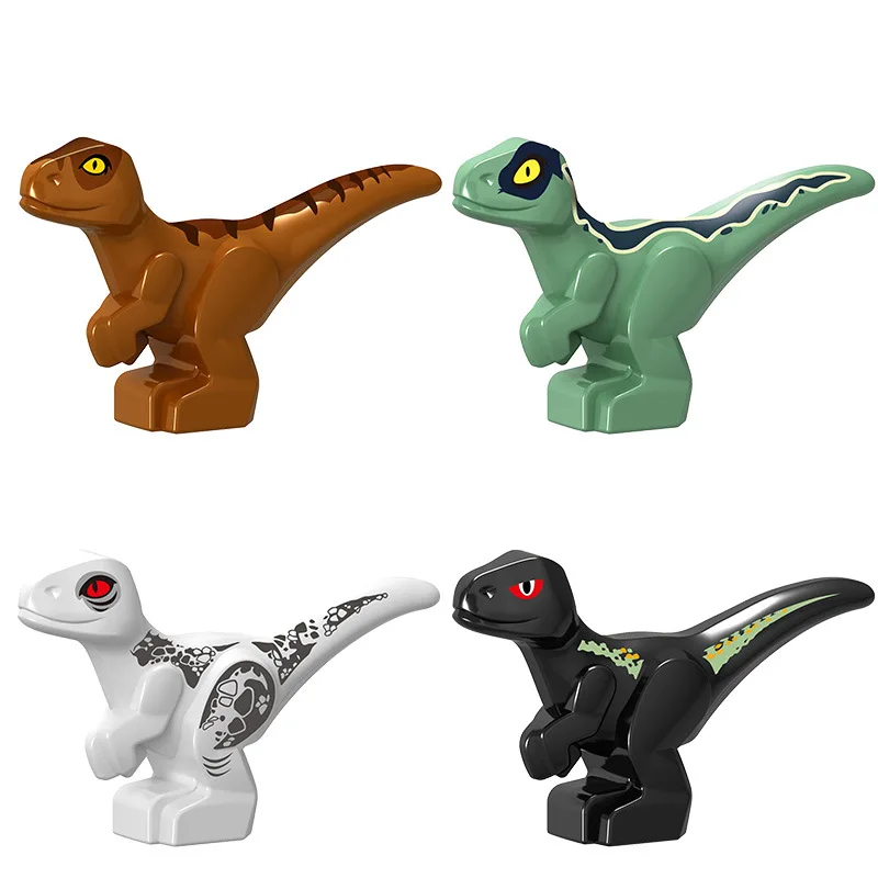 Парк Юрского периода маленькие динозавры индоминус Рекс DIY блоки динозавры тираннозавр рекс крошечные модели строительный блок игрушки для детей