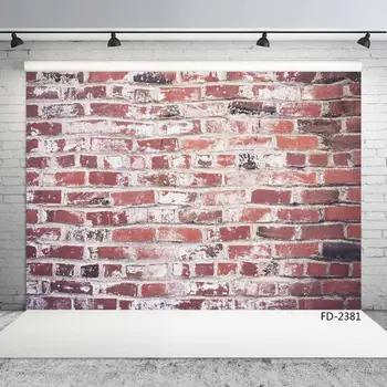 

Red White Grunge Brick Wall Scenery Photographic Backdrop Photocall Young Portrait Photography Background For Photo Studio Props