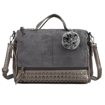 

Vintage Pu Leather Handbags for Women shoulder bag scrub Casual Tote Bag famous brand bolsa sac a main femme 2019