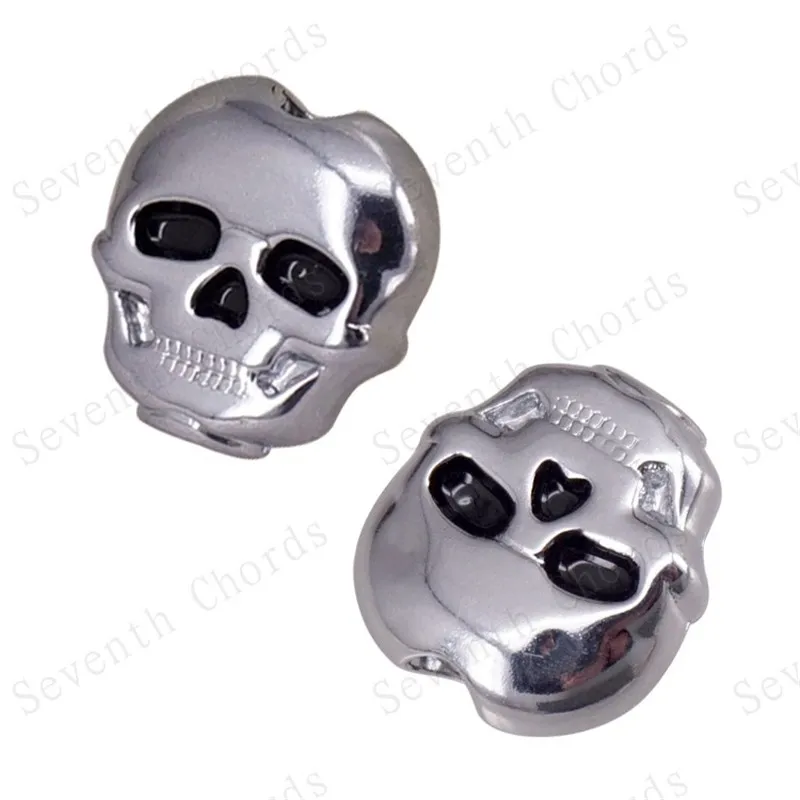 A set of 6pcs plastic Silver acoustic Electric guitar strings button Tuning Handle Tuners Machine Heads Guitar Parts | Спорт и