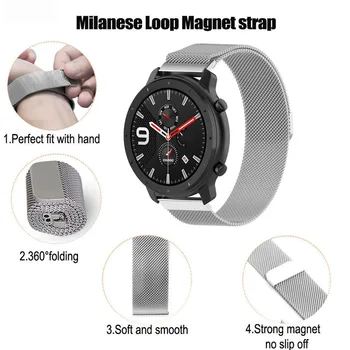 

22mm Bracelet For Huami Amazfit GTR 47mm Pace Stratos 2 For Samsung Galaxy Active 46mm For Huawei Gt 2 46mm Honor Magic Dream