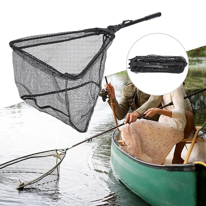 Leo Telescoping Fly Fishing Nets Retractable Fishing Net Foldable Landing Net