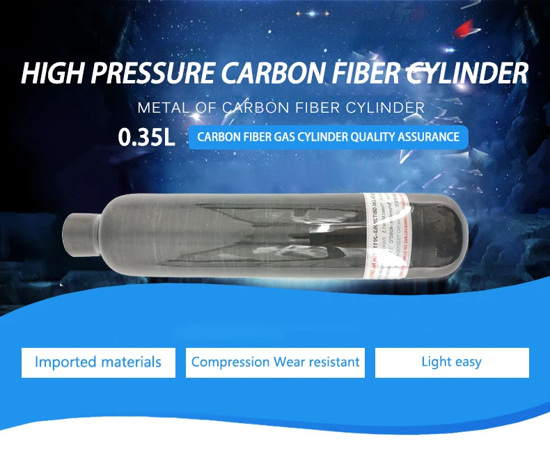 AC303561 гПа 4500PSI композитный цилиндр PCP Air винтовка Airforce Кондор Пейнтбол 350cc 0.35L углерода Бутылка Прямая доставка Acecare