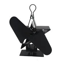 Бытовая техника тепловая мощность вентилятор для камина тепловая мощность ed дровяная плита вентилятор для дерева/бревен горелки/камина Экологичные четырехлистные вентиляторы