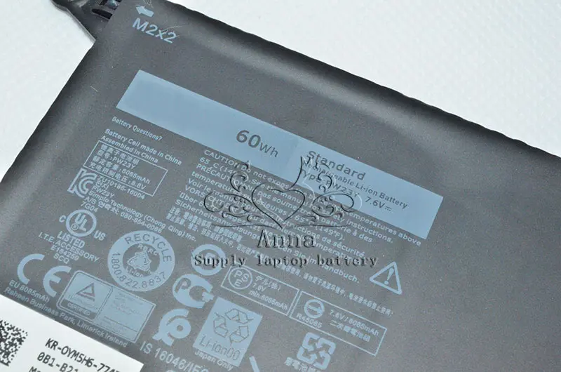 Оригинальный планшетный аккумулятор JIGU PW23Y TP1GT RNP72 для Dell XPS 13 9360 D1505 D1505G D1605T 7 6 V