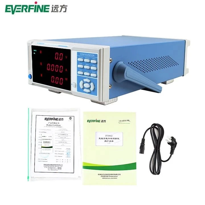 EVERFINE PF9802 AUTO AC/DC power meter measurement 600V/20A METER watt METER WIT