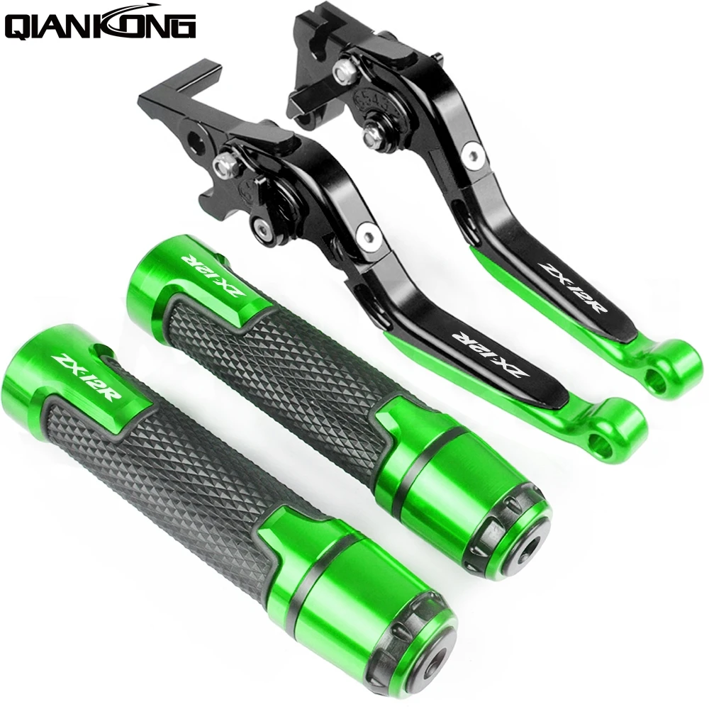 

For Kawasaki ZX12R 2000 2001 2002 2003 2004 2005 ZX-12R Motorcycle Brake Handle Adjustable Brake Clutch Levers Handbar End Grips