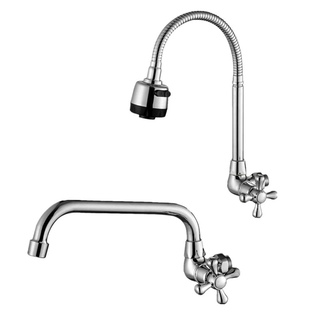 

Manufacturers Direct Selling Kitchen Sink Faucet Household Wall-in Washing Basin Universal Tap Single Cold Copper Casing