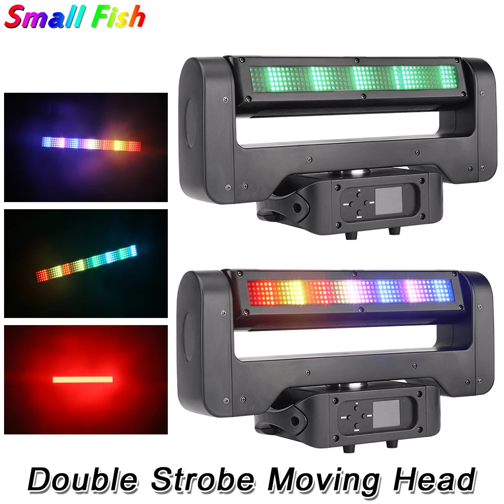 4 шт./лот, диско-диджейский стробоскопический светильник, 500 шт., RGB SMD, 140 Вт, движущаяся головка, светильник для клубного бара, сценический светильник, DMX, Активированный звук, вращающийся