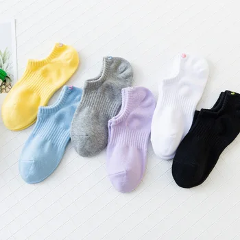 

20 Piece=10 Pairs/lot 2020 Crete Women's Cotton Boat Socks Spring&Summer Embroidery Collect-Waist Sports Leisure Socks