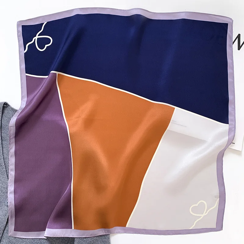 100% Silk Bandana Scarf – Luxury Square Neckerchief