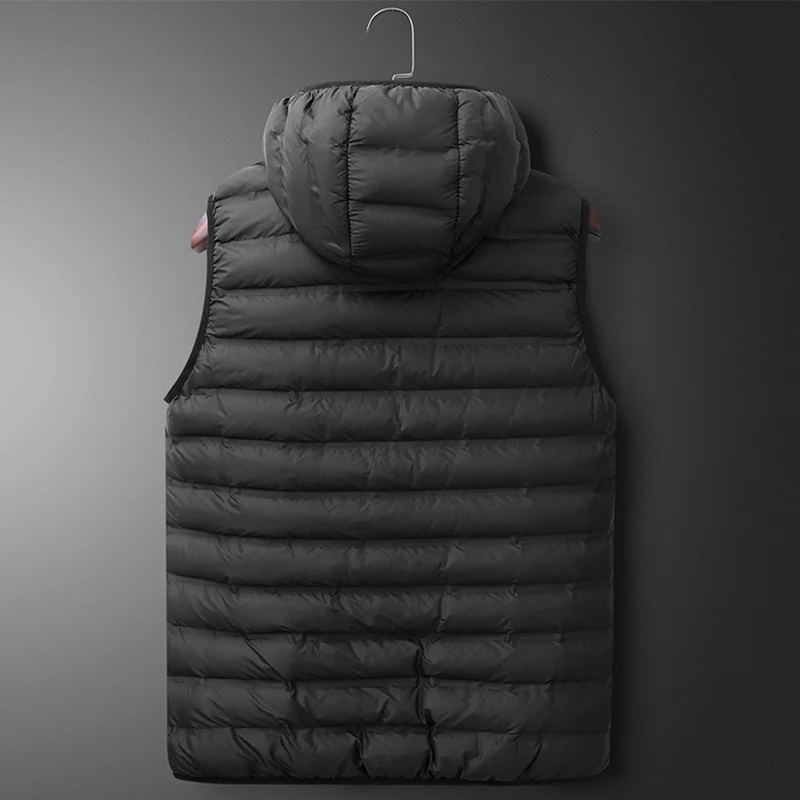 Большие размеры, L-7XL, мужские модные куртки без рукавов, мужская пуховая жилетка с хлопковой подкладкой, повседневный жилет, мужской халекос, подарок для отца, VT-257