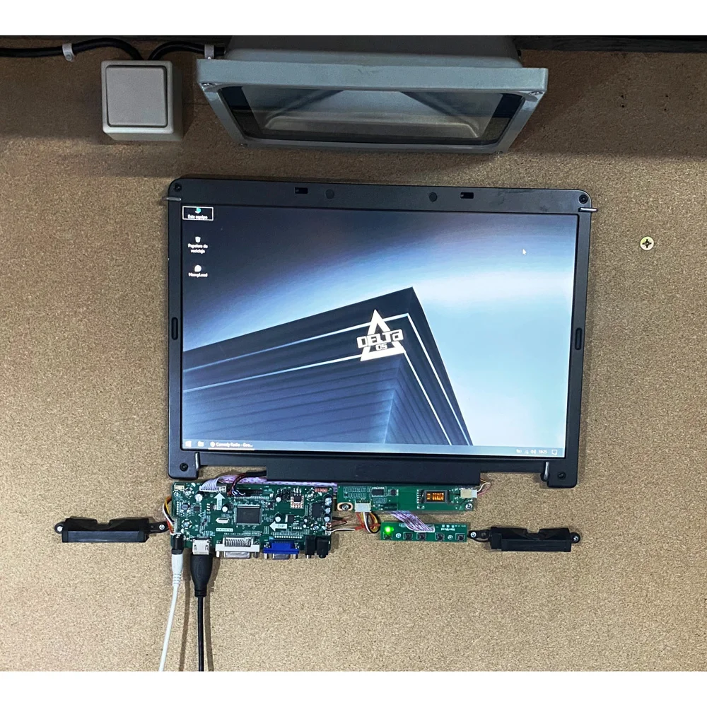 Monitor de Áudio Lvds m. Nt68676 Kit com Placa Controladora de Tela Ccfl para 191920x1200 Faça Você Mesmo Vga Dvi Painel Lcd de 17.0 Polegadas - Imagem 6