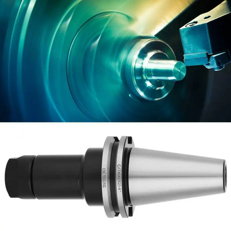 

Useful CAT40 ER20 4" Fine Precision Tool Holder CNC ER Collet Chuck 20000RPM Pull Stud Tool Part