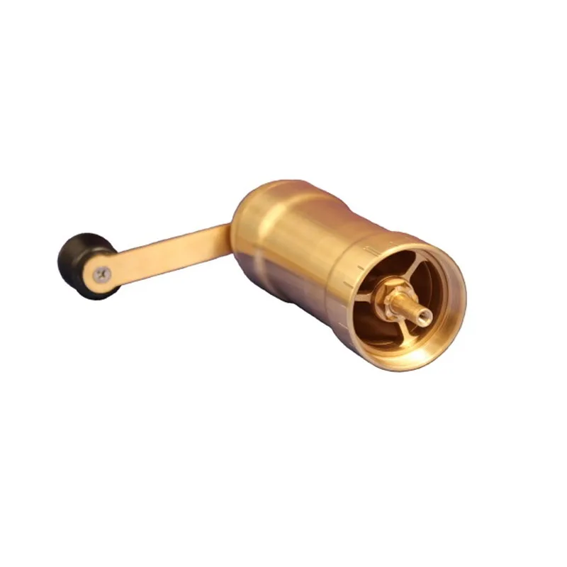  Mini Pure Copper Manual Coffee Mill Ultra-high Quality Machining Accuracy 0.01mm Handmade Coffee Be - 4000580949382